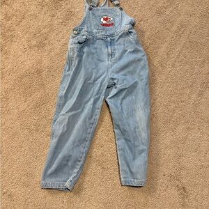 Denim Kansas City Chiefs Kids Overalls